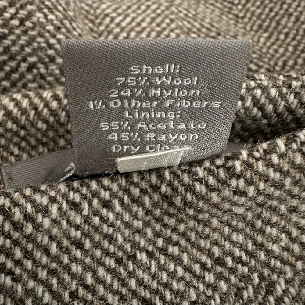 Brown Wool Tweed Fall Pencil Skirt - Ann Taylor / Business Casual / Office